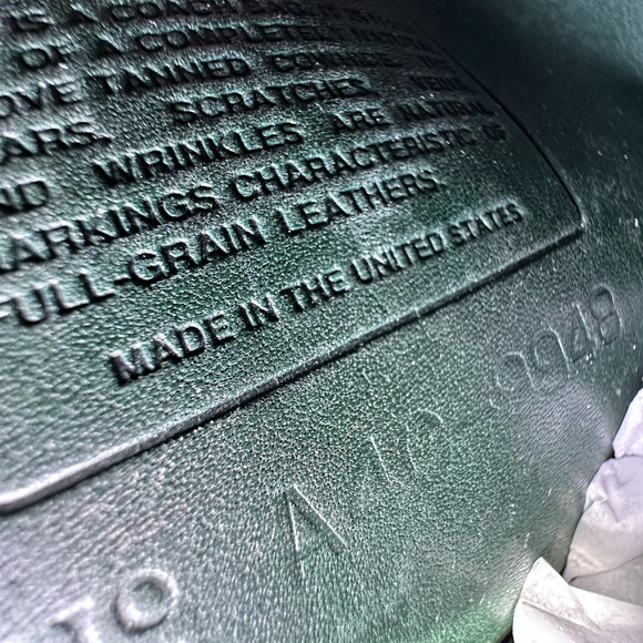 **RARE** VINTAGE Coach 💚 Green Leather Shoulder Bag - Picture 10 of 11